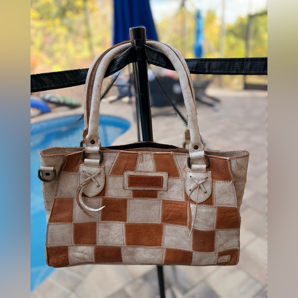 Bed Stu Rockababy Upcycled Bag in Rustic Tan and Nextor Lux
